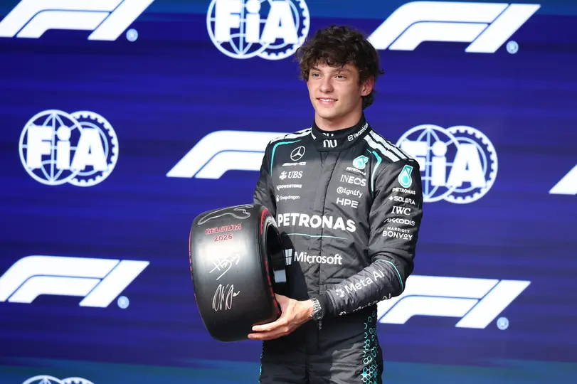 Kimi Antonelli, en la qualy del GP de Bélgica 2026 | AP