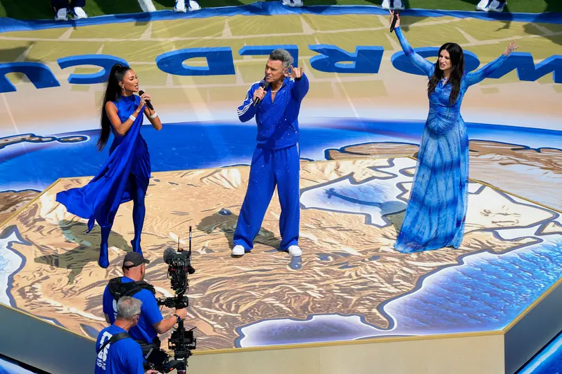 Robbie Williams, Laura Pausini y Nicole Scherzinger | AP