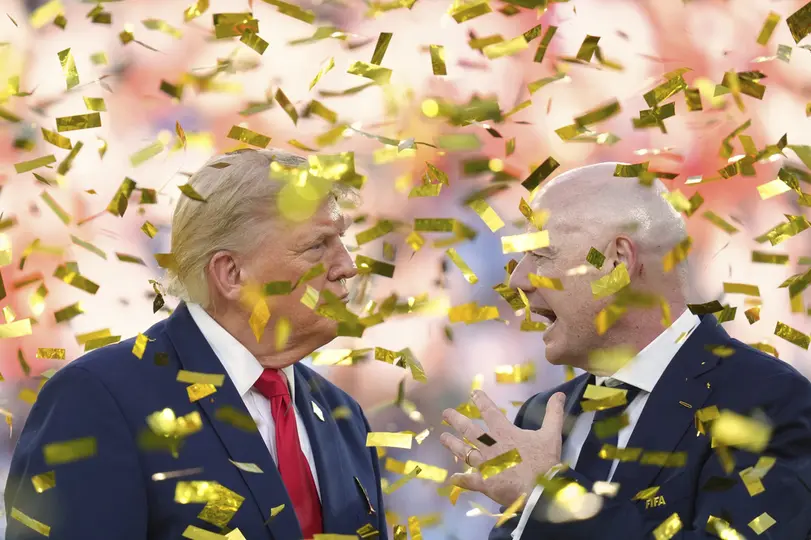 Donald Trump y Gianni Infantino, presidentes de Estados Unidos y FIFA | AP