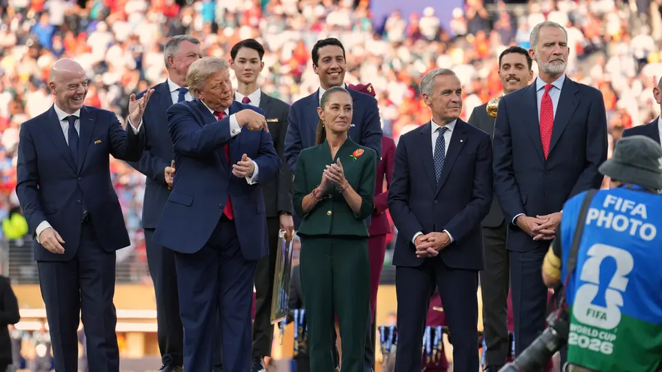 Claudia Sheinbaum en la final del Mundial 2026 | AP