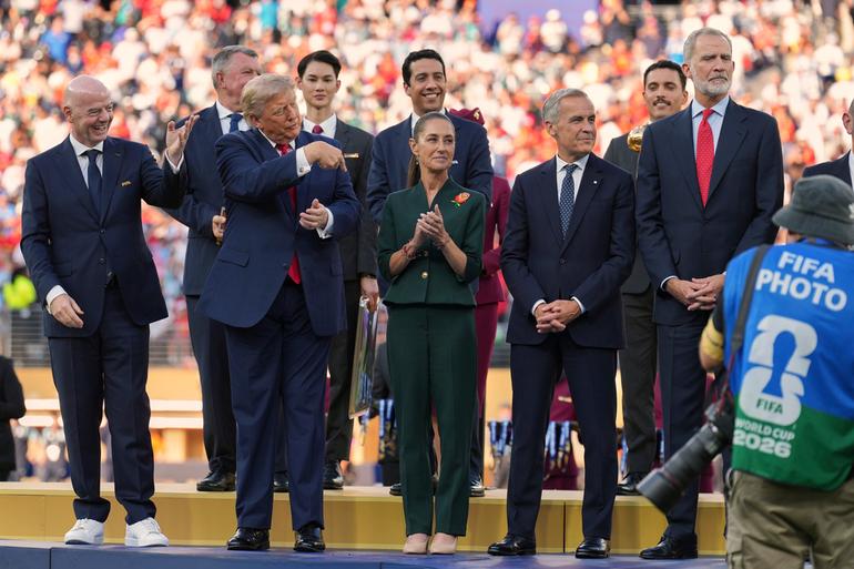 Claudia Sheinbaum en la final del Mundial 2026 | AP