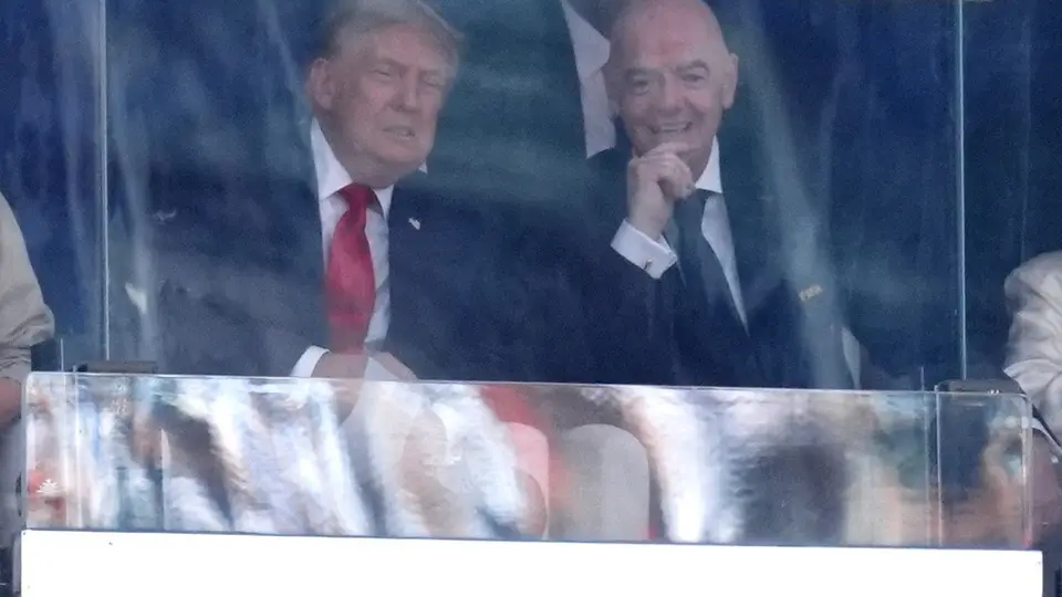 Gianni Infantino y Donald Trump | AP