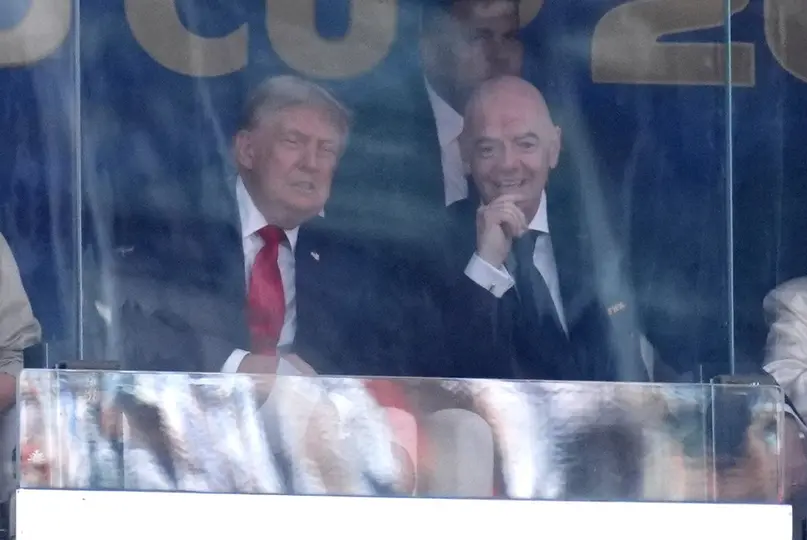 Gianni Infantino y Donald Trump | AP
