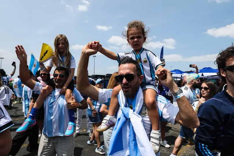 Afición argentina en el Estadio de Nueva York | RÉCORD