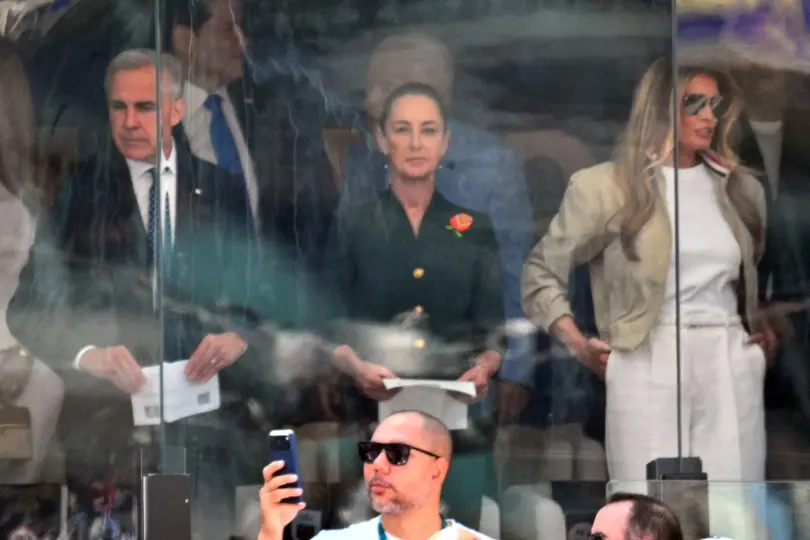 Claudia Sheinbaum asistió al MetLife Stadium para presenciar la Final del Mundial 2026 entre España y Argentina./ AFP