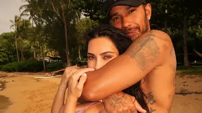 Kim Kardashian y Lewis Hamilton presumen su romance en Hawái