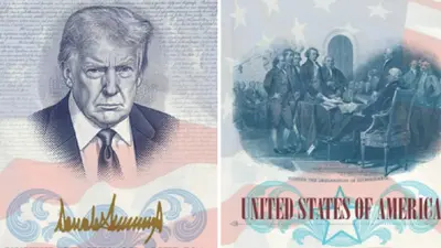 Trump añade nueva imagen en el pasaporte con una foto suya, por sus 250 años