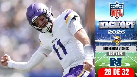 Todo lo que debes saber sobre los Minnesota Vikings rumbo al Kickoff 2026 de la NFL
