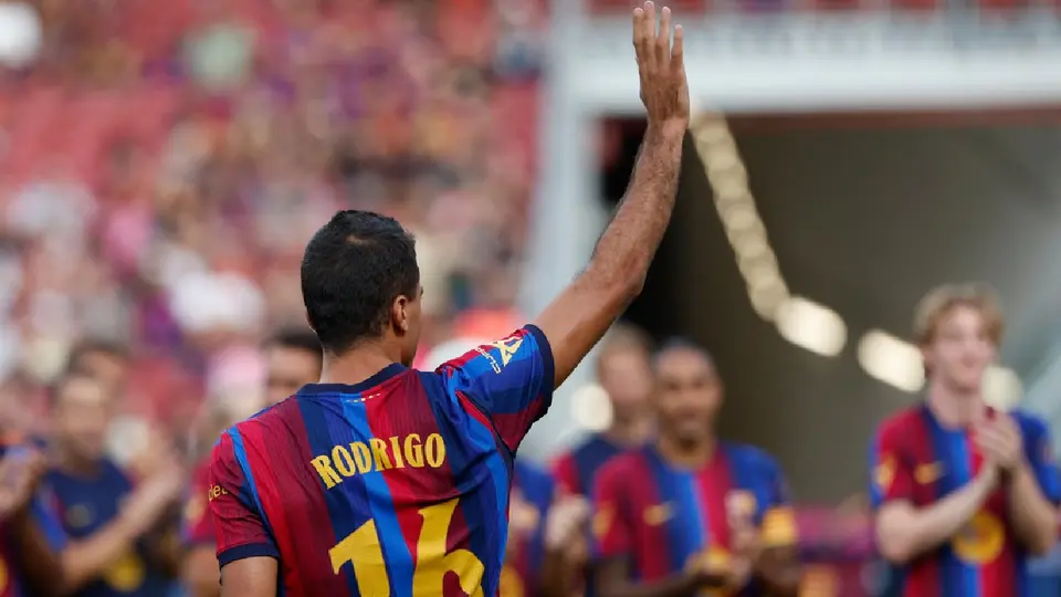 Rodri con el Barcelona | AP
