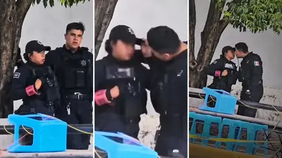 VIDEO: captan presunta agresión de policías contra su pareja en Aguascalientes