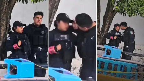 VIDEO: captan presunta agresión de policías contra su pareja en Aguascalientes