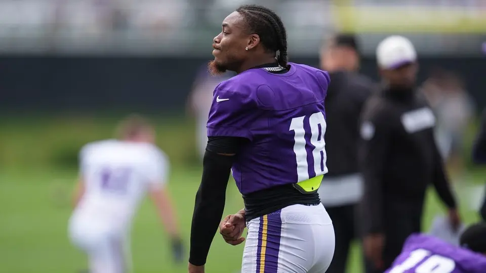 Justin Jefferson en el training camp de los Minnesota Vikings | AP