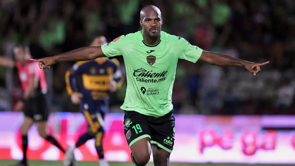 Óscar Estupiñán celebra gol en el FC Juárez vs Tigres | MEXSPORT