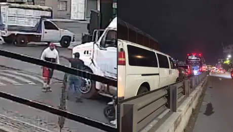 Conductor de aplicación es agredido durante discusión con chofer de pipa; bloquean la México-Puebla