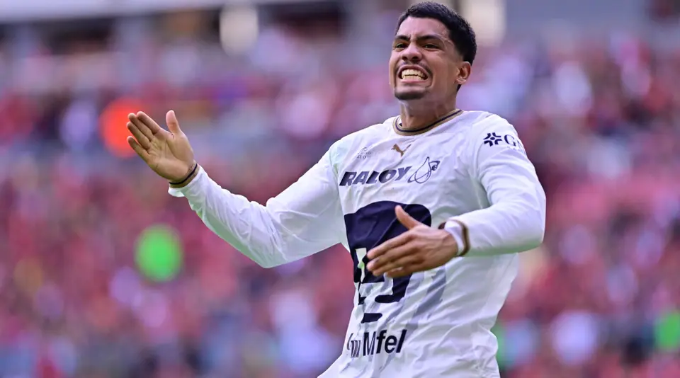 Azuaje celebra su gol ante Atlas | MEXSPORT