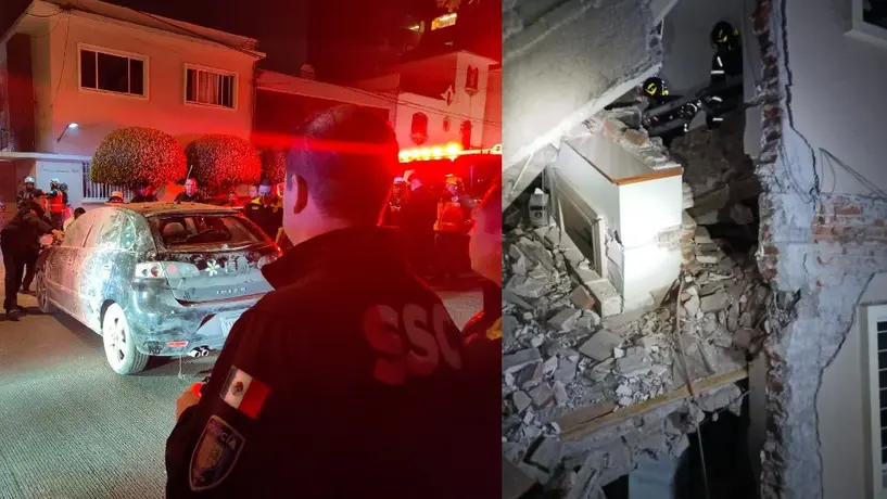 Explosión por gas afecta casa en colonia Del Valle