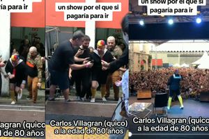 Carlos Villagrán ‘Kiko’, de 80 años, se salva de caer; genera polémica entre sus seguidores
