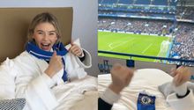 Influencer relata cómo es un juego de Chelsea desde la comodidad de una cama en Stamford Bridge