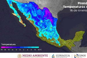 Clima: Frente frío 27 provocará heladas, nevadas y lluvias, afectando diferentes estados del país