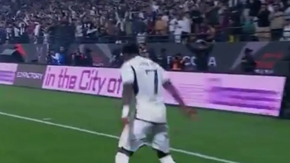 ¡Siuuu! Vinicius Jr anota en la Final de la Supercopa y festeja a lo CR7