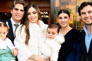 'Checo' Pérez cierra el 2023 apadrinando al hijo de Ximena Navarrete, exMiss Universo