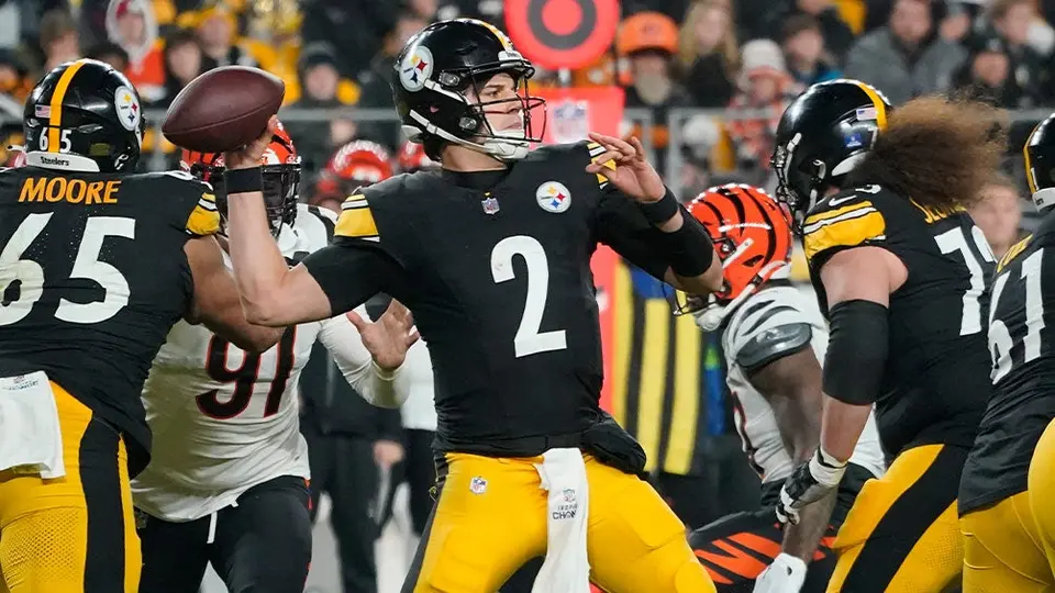 NFL: Los Steelers se la vuelven a jugar con Mason Rudolph en la pelea por Playoffs