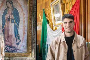 Carlos Alcaraz visitó la Basílica de Guadalupe previo al TennisFest