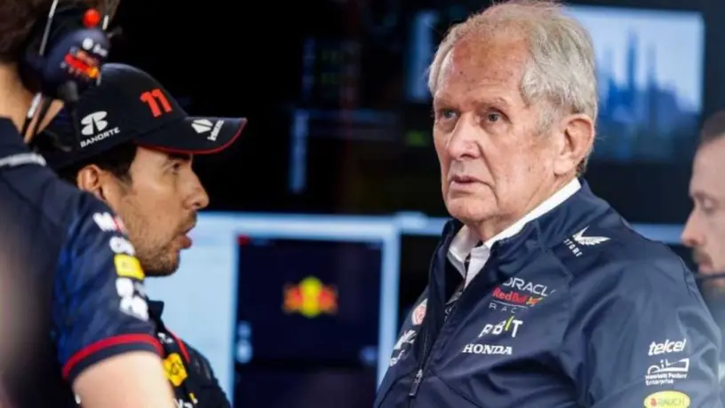 Helmut Marko sobre Checo Pérez: 'Tiene mala suerte de tener al talento del siglo como compañero'
