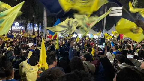 Fuerte accidente de tránsito durante el festejo de América en el Ángel de Independencia