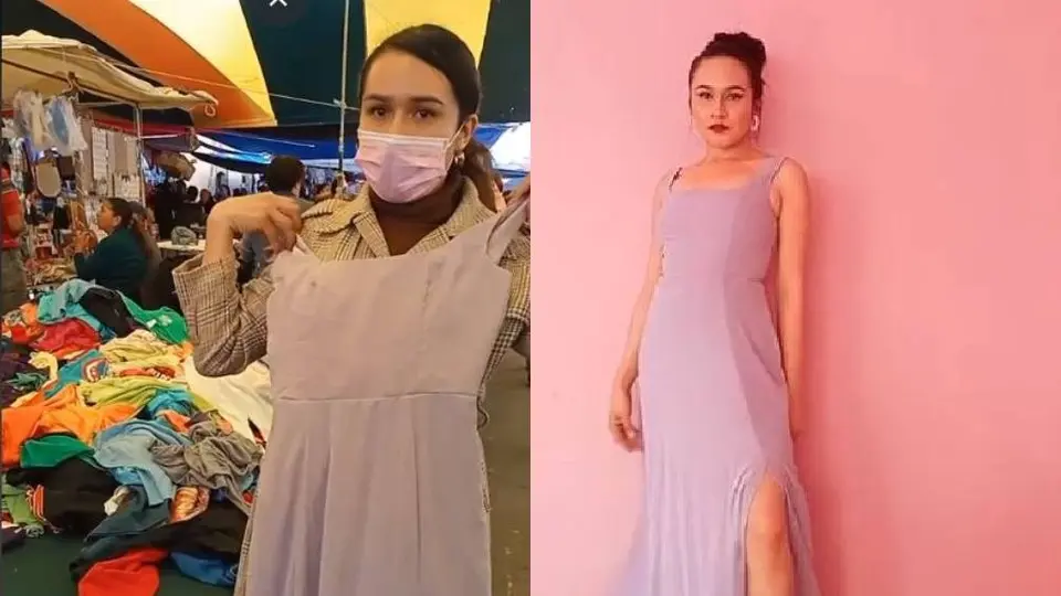Joven se compra en la paca vestido de 80 pesos que resulta ser de diseñador; vale 40 mil pesos