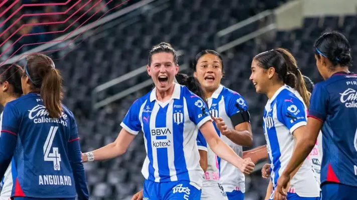 Con hat-trick de Merel Van Dongen, Rayadas goleó a Cruz Azul que se hunde en el Clausura 2024