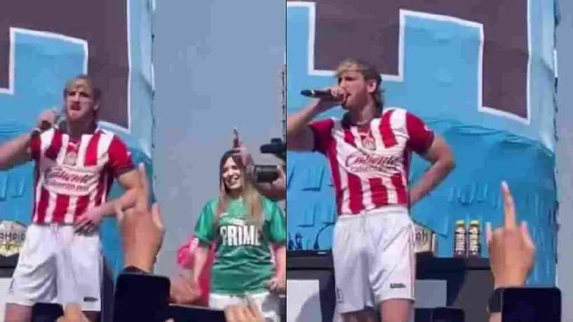 ¡Nuevo 'Chivahermano'! Logan Paul se puso la playera de Chivas y desató la locura