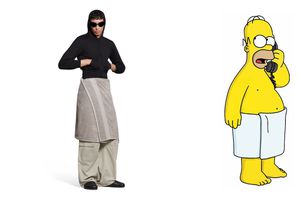 ¿Pues qué hace? Balenciaga vende ‘falda toalla’ en más de 20 mil pesos