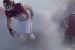 ¡Épico fracaso! Jugadores de Universidad de Oklahoma terminan en el suelo al entrar a la cancha