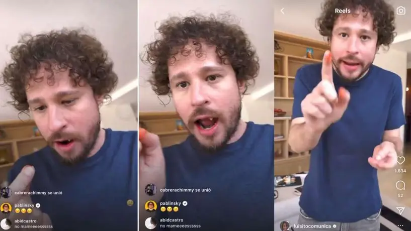 ¡Olovorgo! Luisito Comunica se queda chimuelo cuando hacía un enlace en vivo