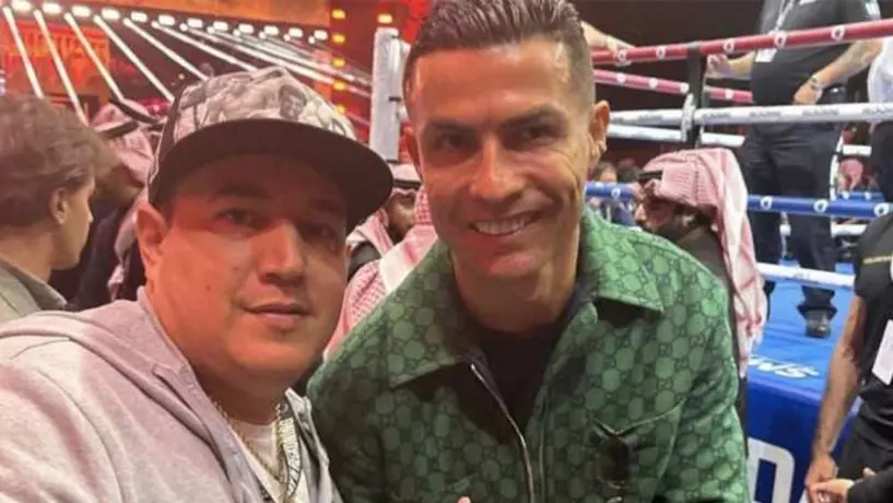 Eddy Reynoso presume foto con Cristiano Ronaldo en el Day of Reckoning 2023