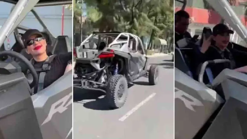 ¿Cuánto cuesta el Rzr en el que se pasea Sandra Cuevas por la alcaldía Cuauhtémoc?