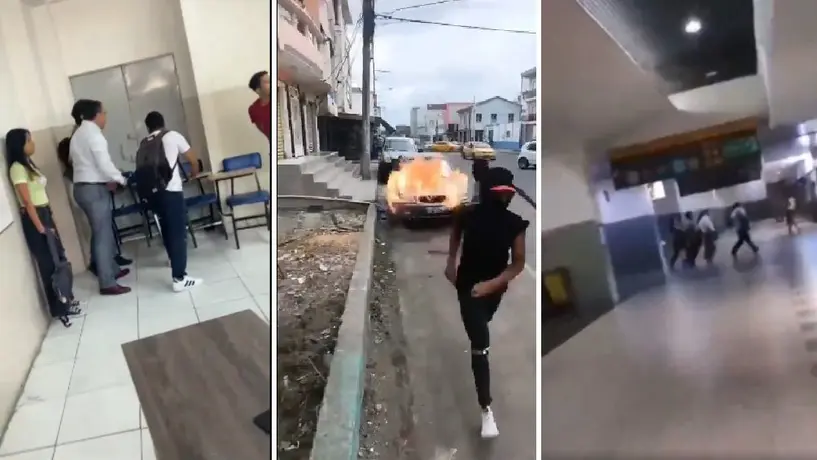 Crisis en Ecuador: Se presentan actos de violencia en escuelas, calles y Metro