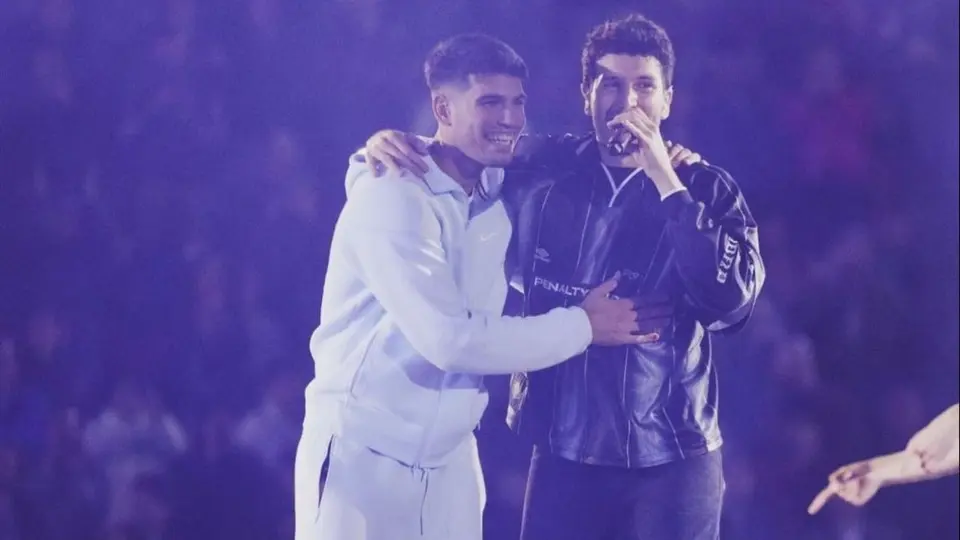 Carlos Alcaraz pasó a cantar y bailar con Sebastián Yatra en el TennisFest