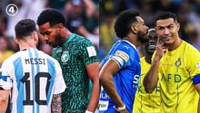 ¡No les teme! Defensa saudí se vuelve viral tras encarar a Messi y Cristiano Ronaldo