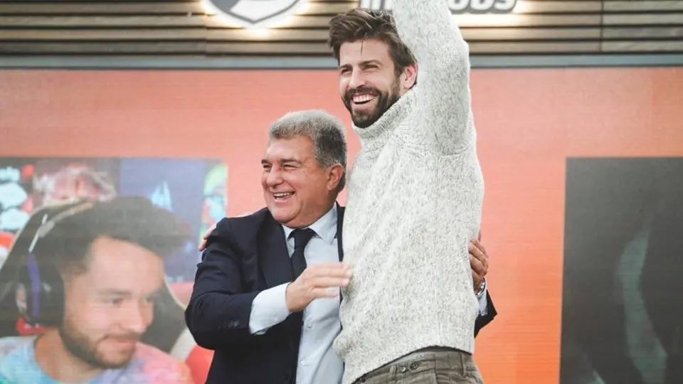 ¡Reencuentro culé! Gerard Piqué y Joan Laporta se vieron antes de la Final de la Supercopa