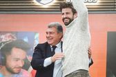 ¡Reencuentro culé! Gerard Piqué y Joan Laporta se vieron antes de la Final de la Supercopa