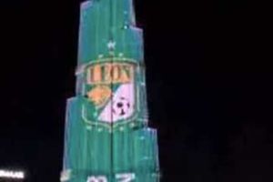 Mundial de Clubes: El escudo de León se proyectó en el Burj Khalifa