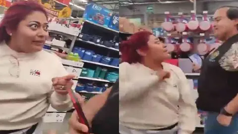Nace ‘Lady Aurrera’: mujer acusada de ‘fardera’ se quita la ropa para demostrar su inocencia