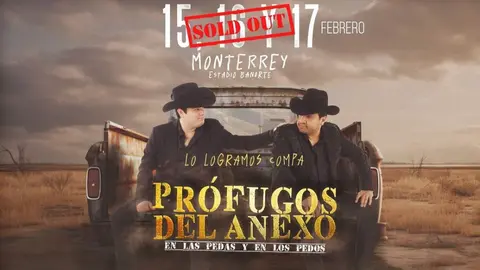 La gente pide más boletos para los conciertos de ‘Prófugos del Anexo Tour 2024’