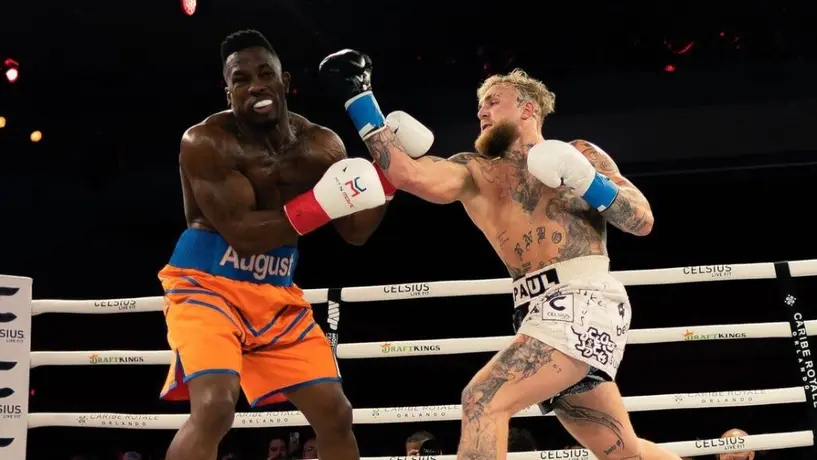 ¡Lo manda a dormir! Jake Paul noquea a Andre August en el primer round