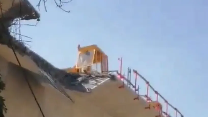 VIDEOS: Colapso de una estructura del Tren Interurbano México fue difundido en redes