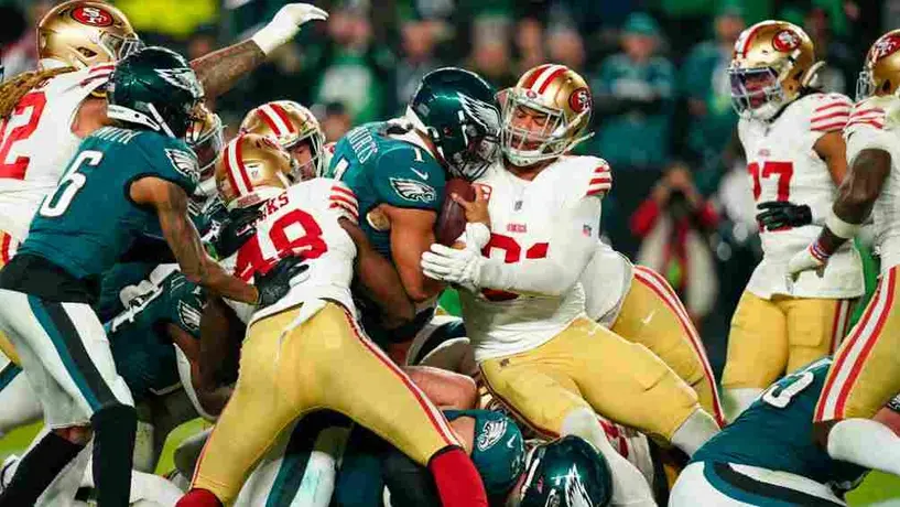 NFL: Los ánimos se encendieron entre los 49ers y los Eagles durante el calentamiento