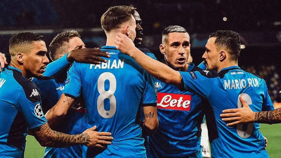 Napoli vence al Sporting de Braga y se clasifican a los 8vos de Final de la Champions