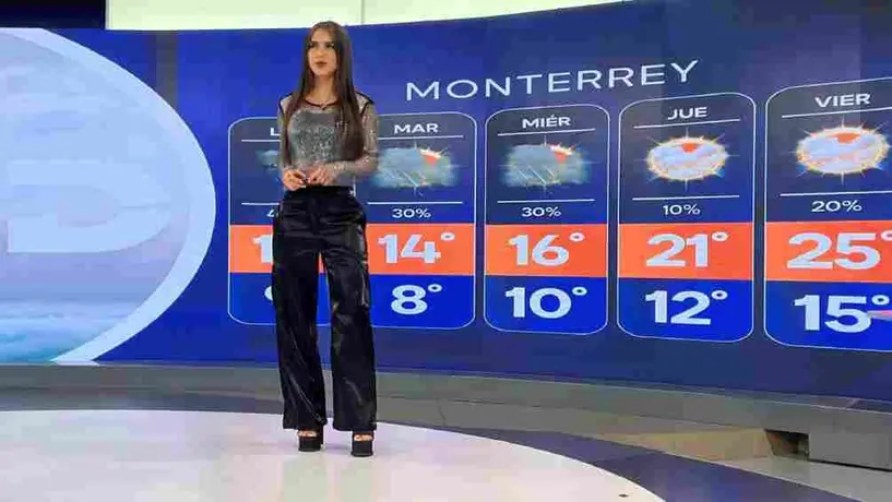 ¡Qué grosero el clima! Presentadora de Monterrey se equivocó y soltó un "me la ma***